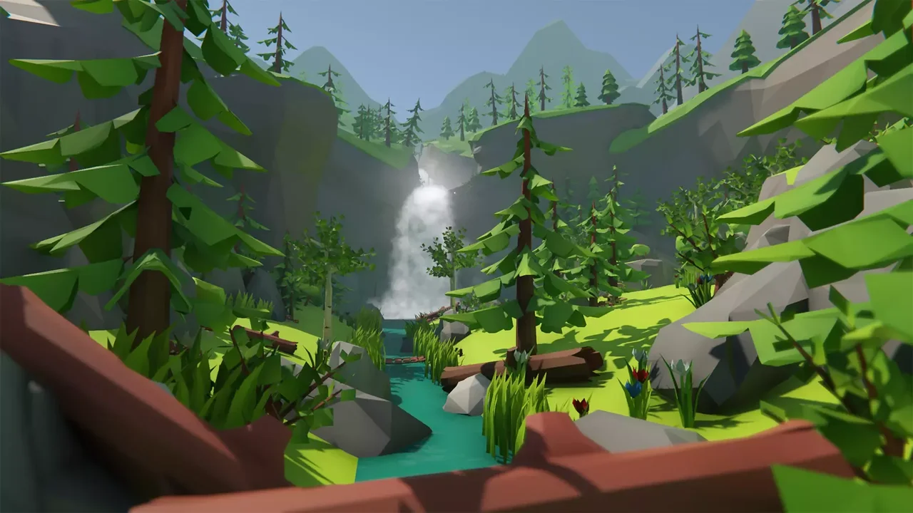 Lowpoly Style Forest Environment