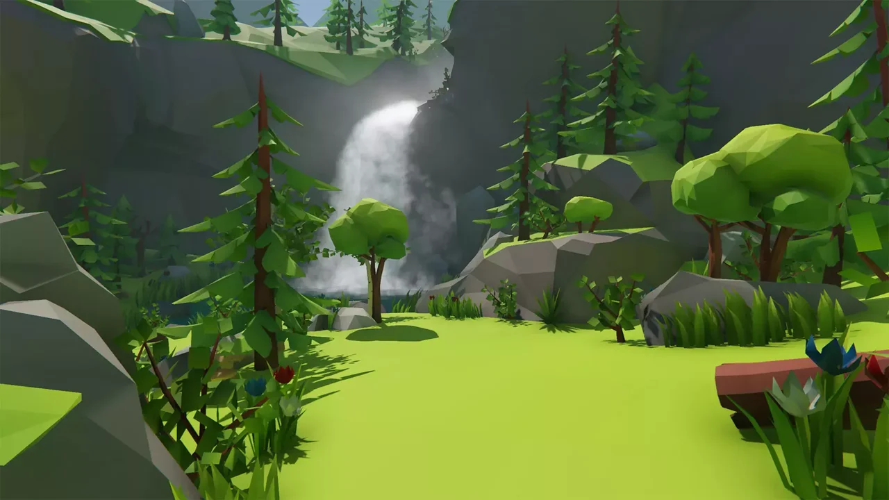 Lowpoly Style Forest Environment