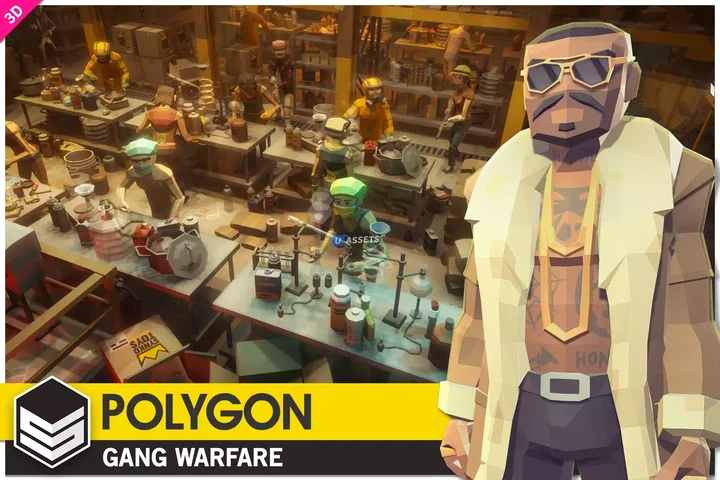 POLYGON Gang Warfare - Low Poly 3D Art by Synty
