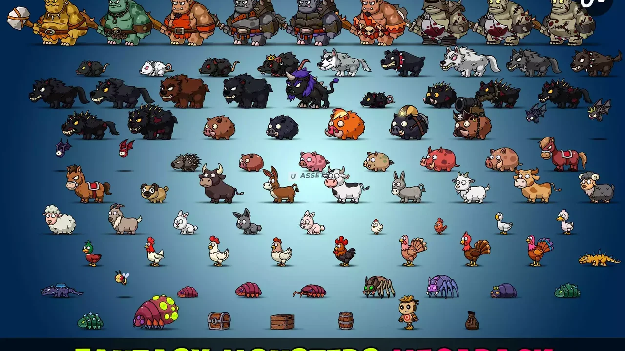 Fantasy Monsters Animated (Megapack)