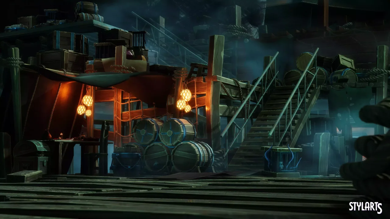 Stylized Pirate Port City