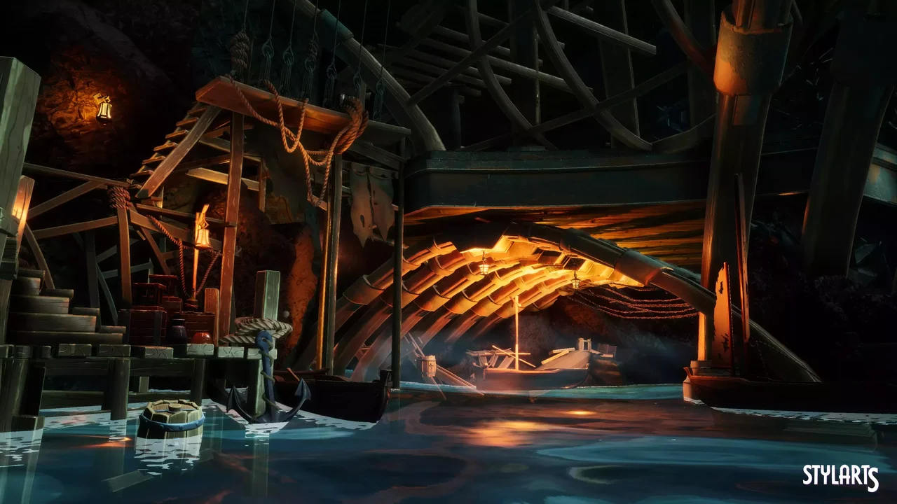 Stylized Pirate Port City