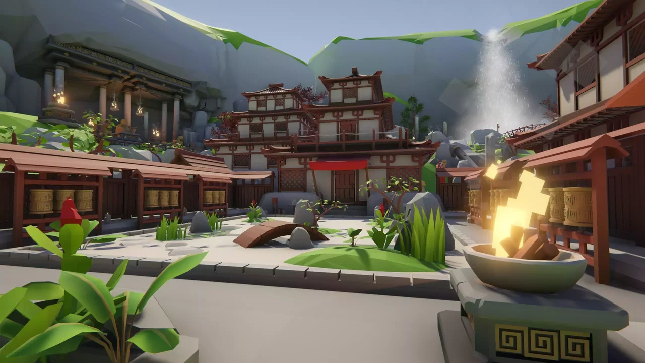 Lowpoly Style Asia Environment