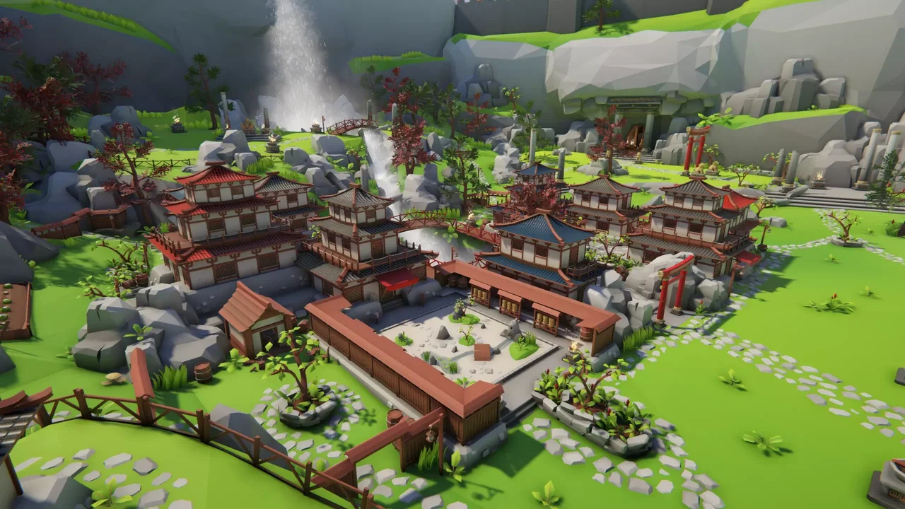 Lowpoly Style Asia Environment