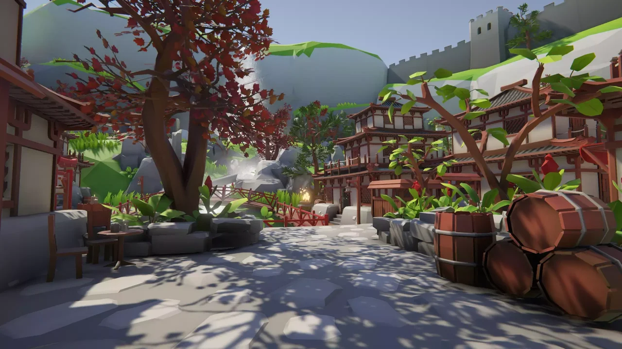Lowpoly Style Asia Environment