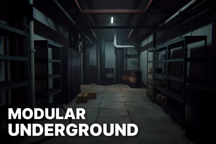 Modular Underground - Horror FPS Environment (HDRP)