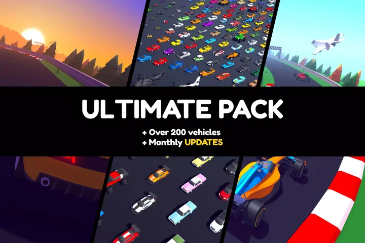 ARCADE: Ultimate Vehicles Pack - Low Poly Cars