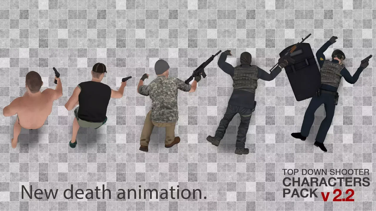 Top Down Shooter Characters pack