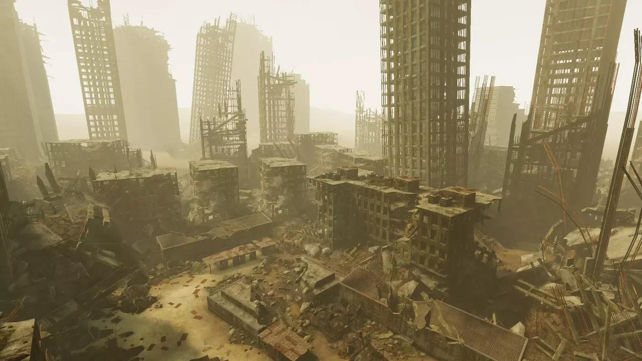 Post Apocalyptic Destroyed Buildings