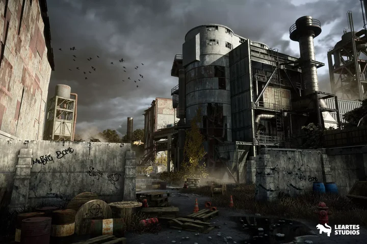 Abandoned Industrial Factory Environment