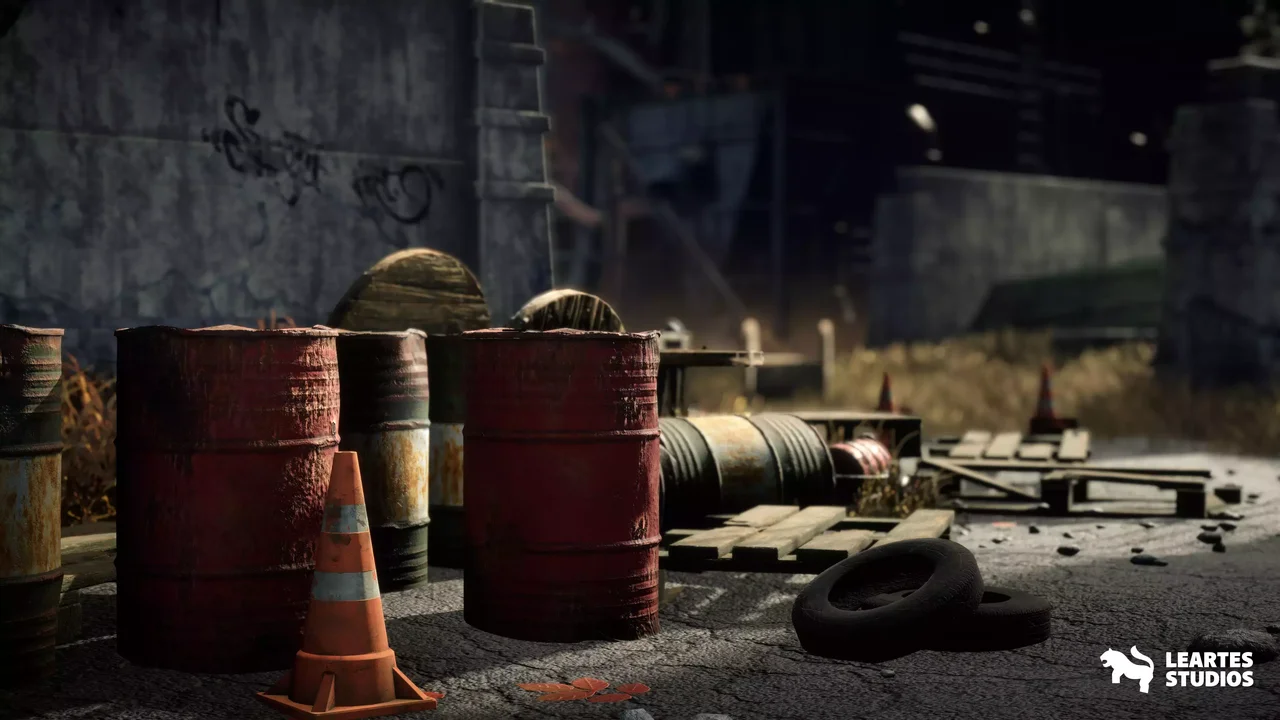 Abandoned Industrial Factory Environment