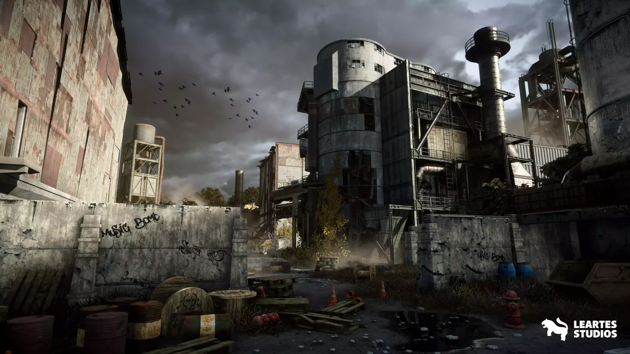 Abandoned Industrial Factory Environment
