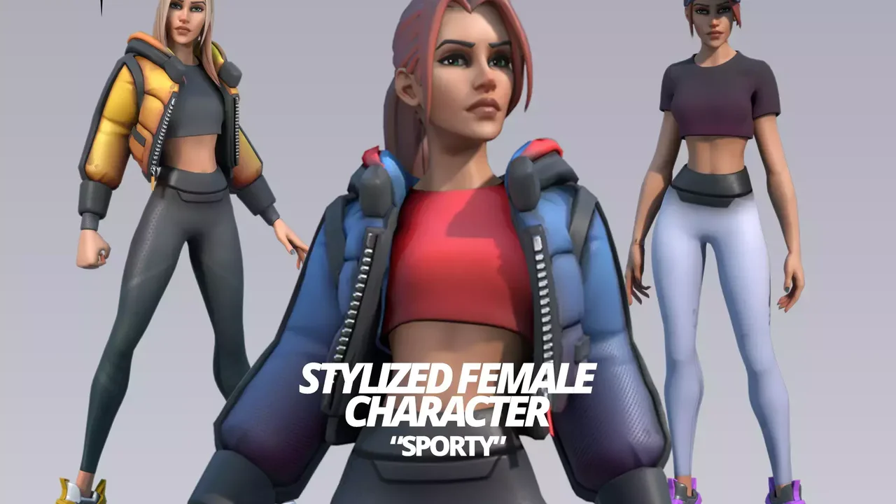 Stylized Modular Character (Female)