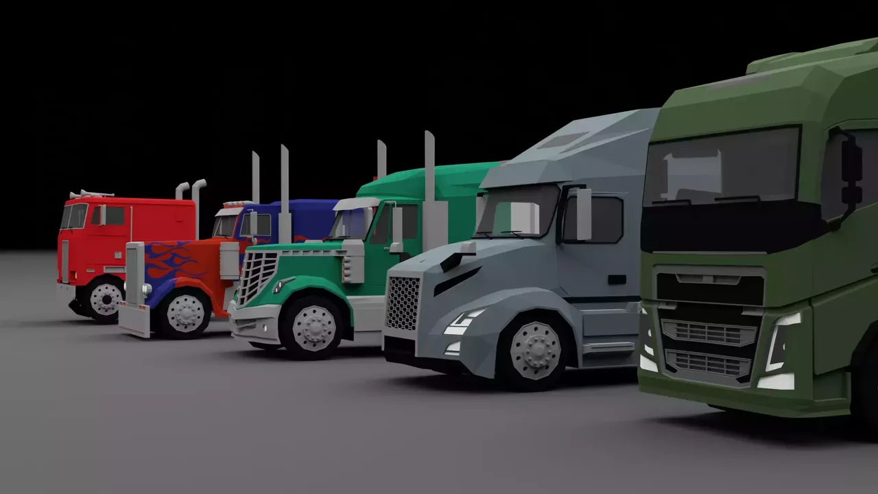 Low Poly Truck Pack