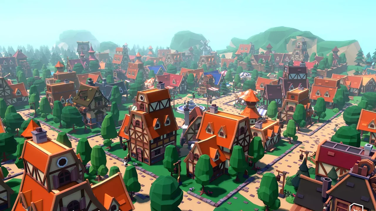 EPIC Fantasy Town - Low Poly 3D Art