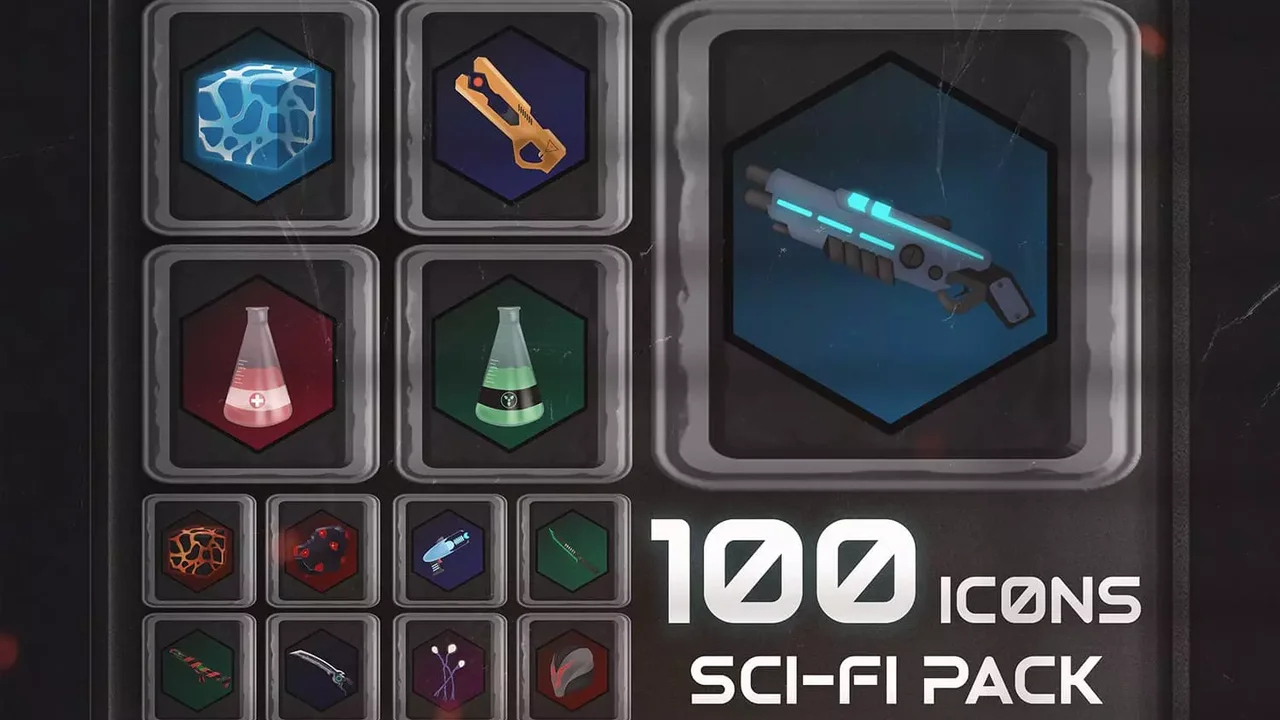 100 Sci-Fi Icons Pack