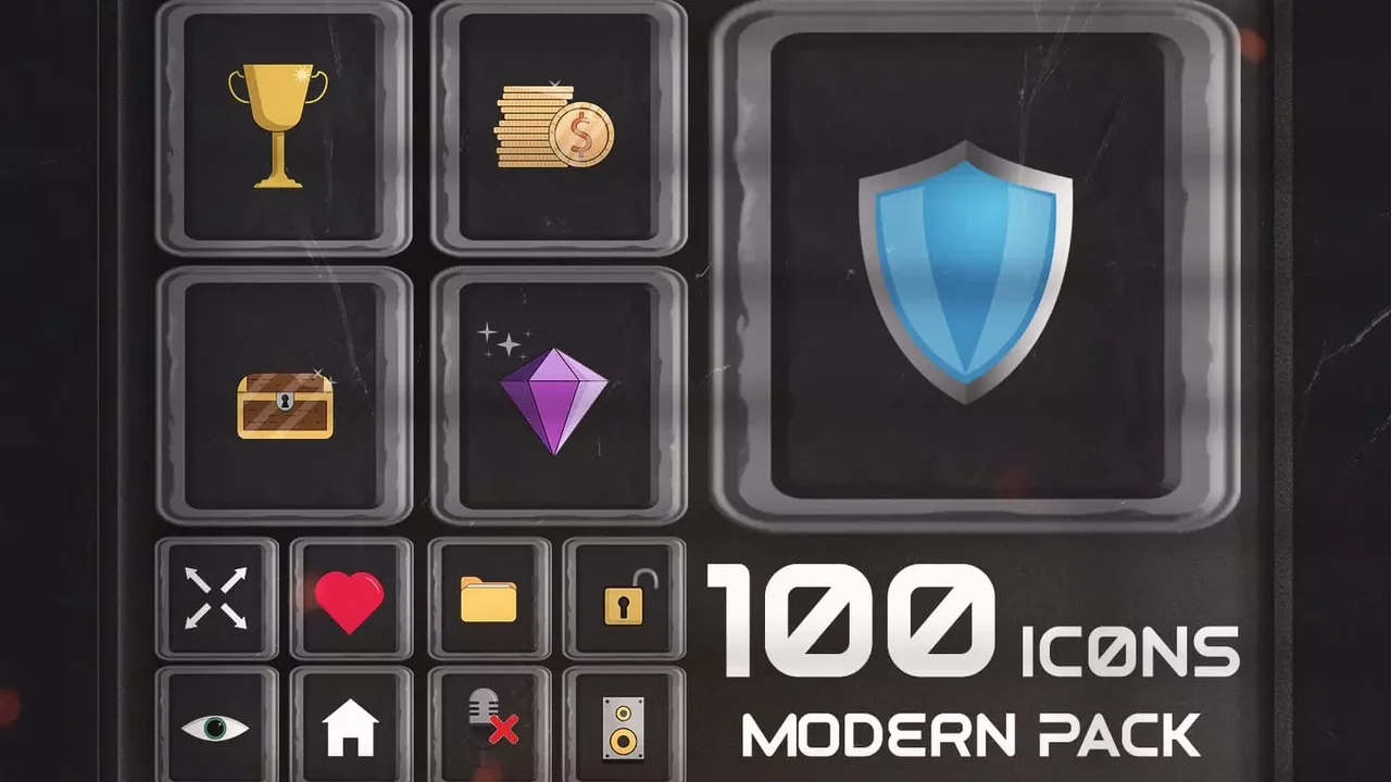 100 Modern Icons Pack