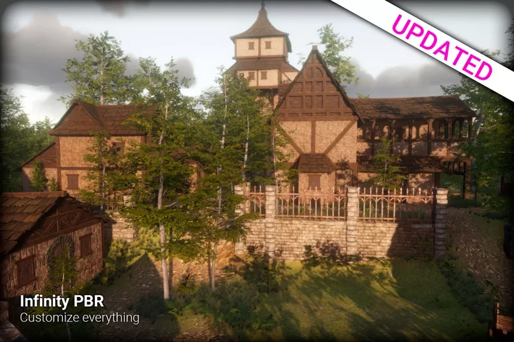Medieval Fantasy Town Village Environment for RPG FPS