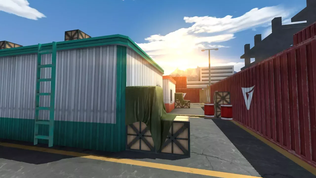 Mobile FPS Game Environment & Assets, ice world map