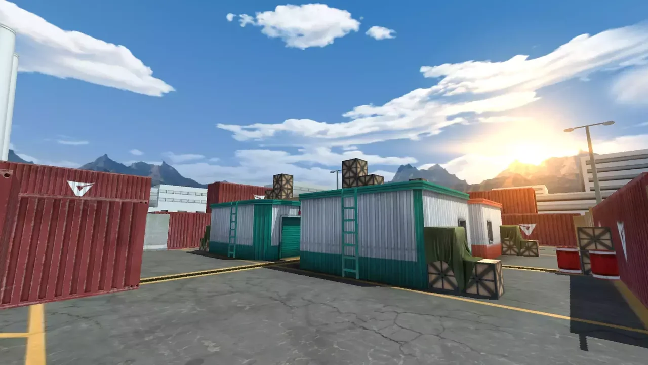 Mobile FPS Game Environment & Assets, ice world map