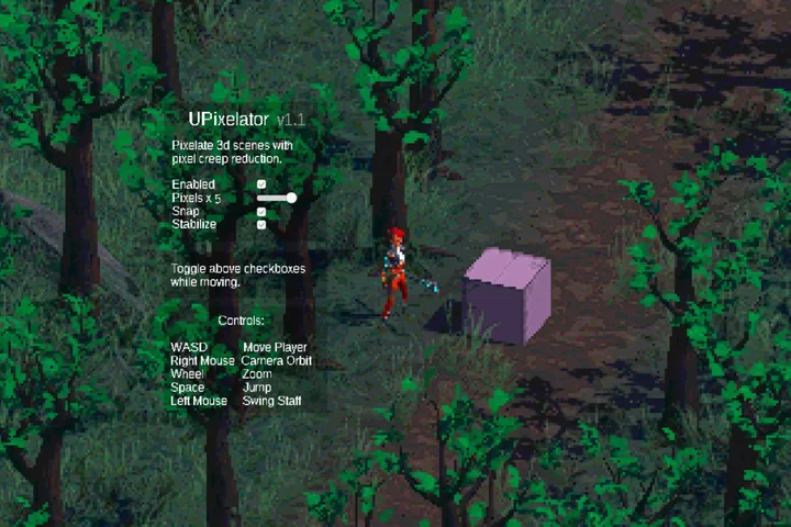 UPixelator - Pixelize 3d Scenes