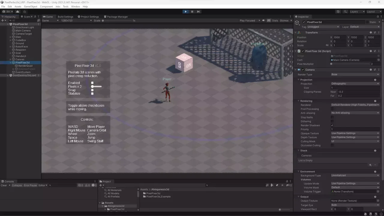 UPixelator - Pixelize 3d Scenes