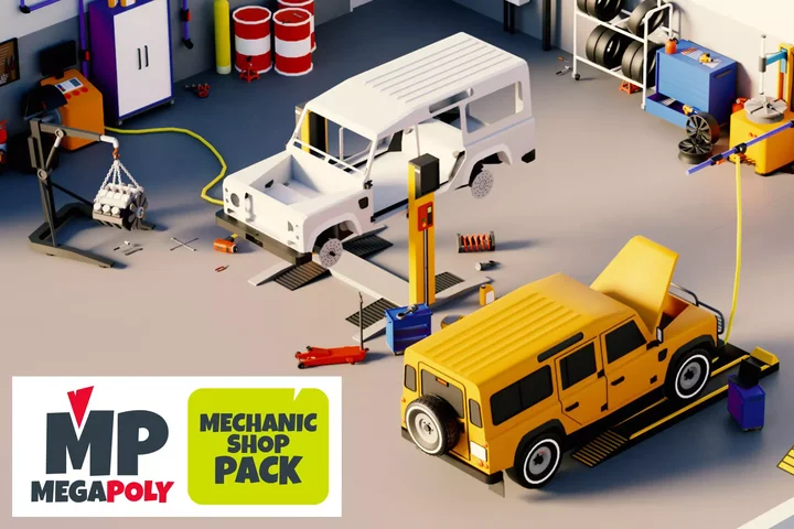 Megapoly.Art - Mechanic Shop Pack