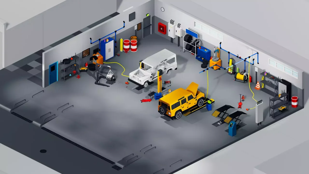 Megapoly.Art - Mechanic Shop Pack
