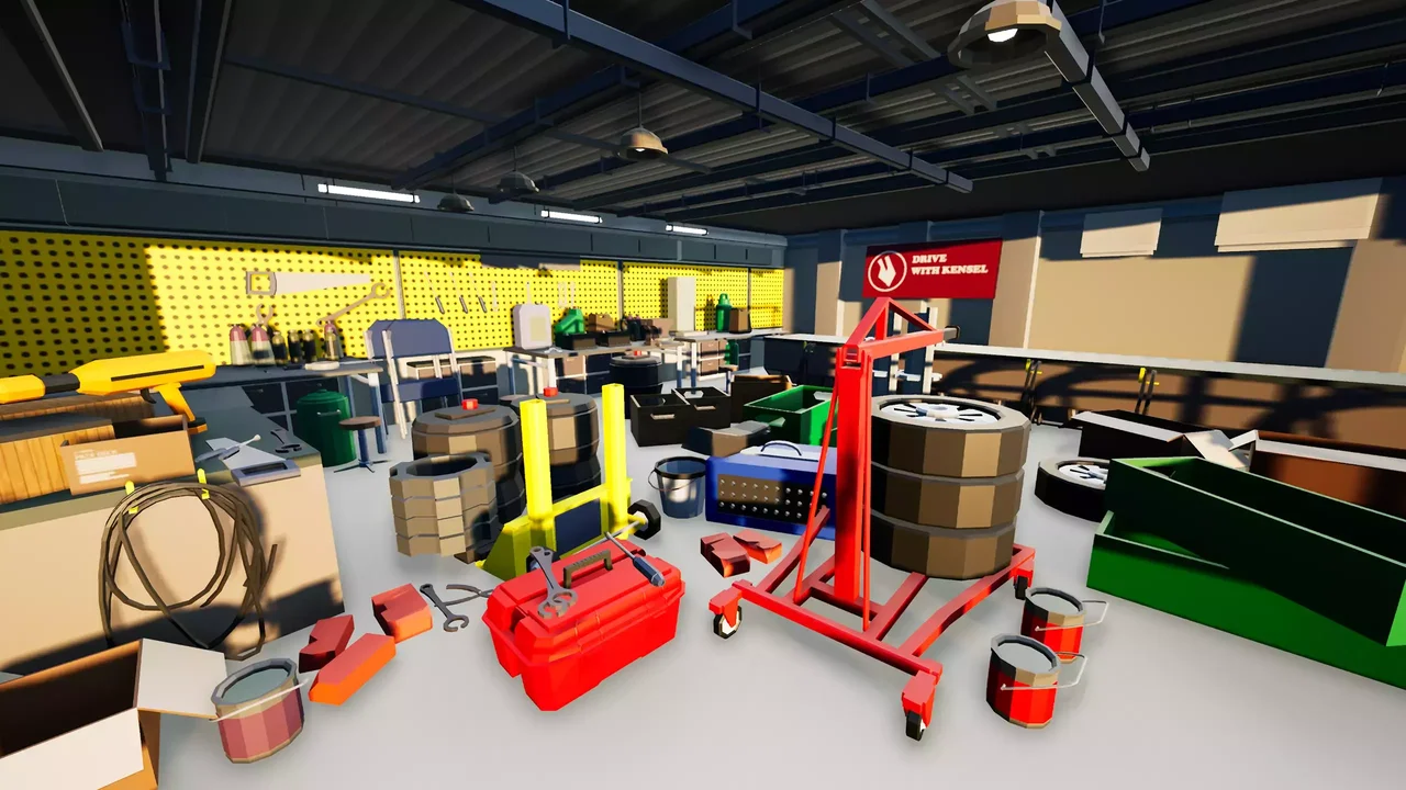 Garage Environment Pack - Low Poly
