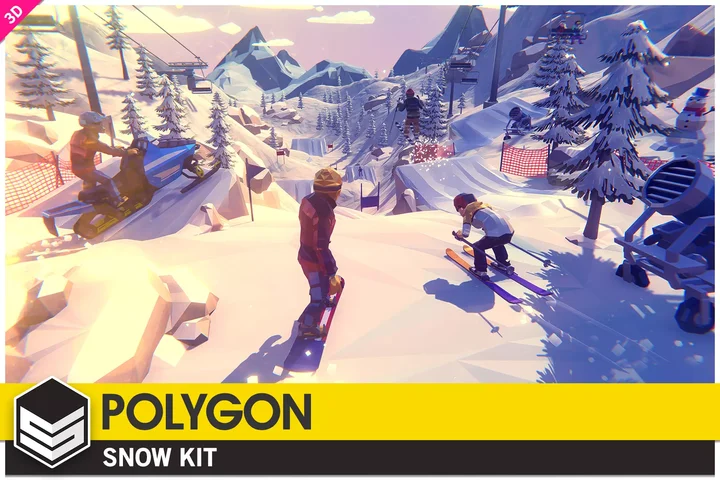 POLYGON Snow Kit - Low Poly 3D Art by Synty
