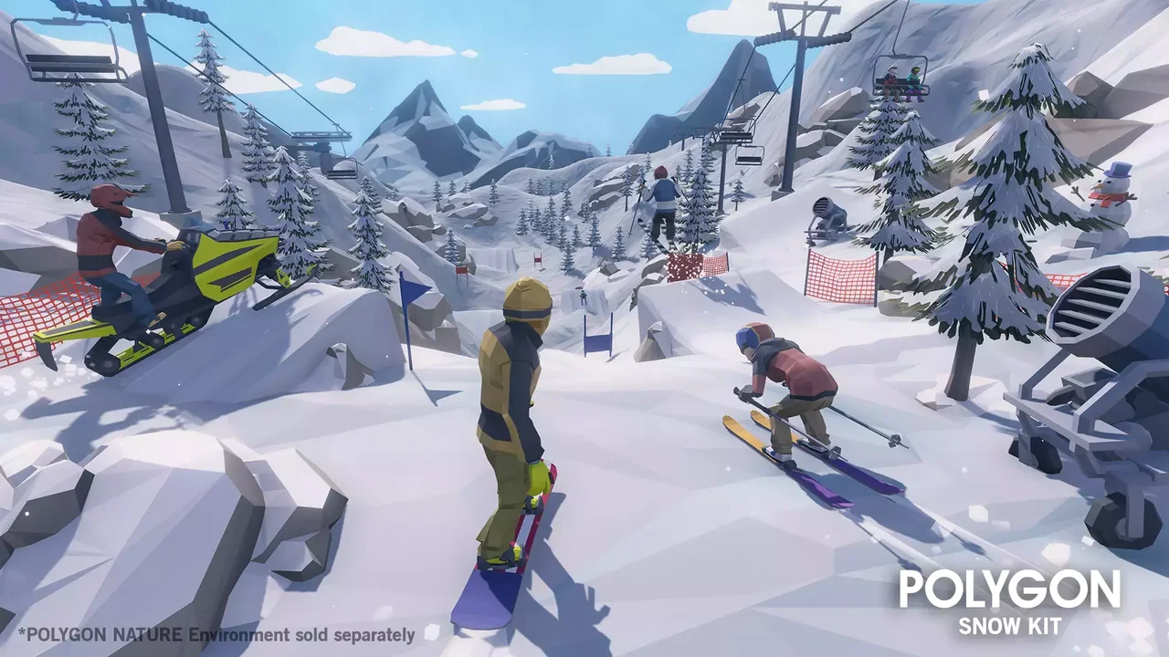 POLYGON Snow Kit - Low Poly 3D Art by Synty