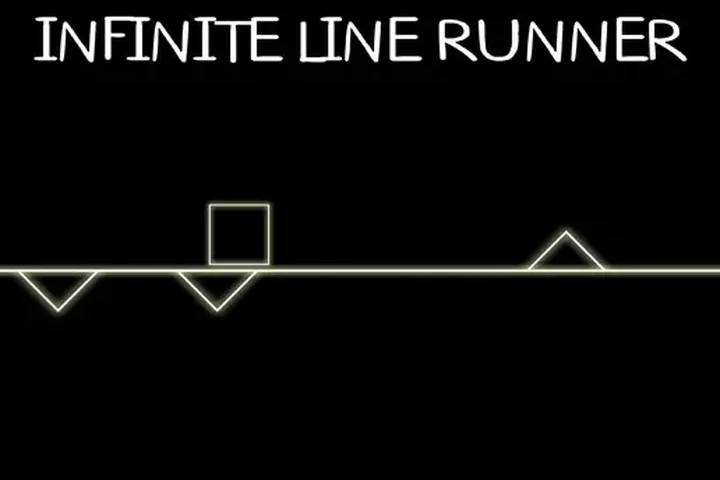 Infinite 2d line runner - avoid triangle obstacles
