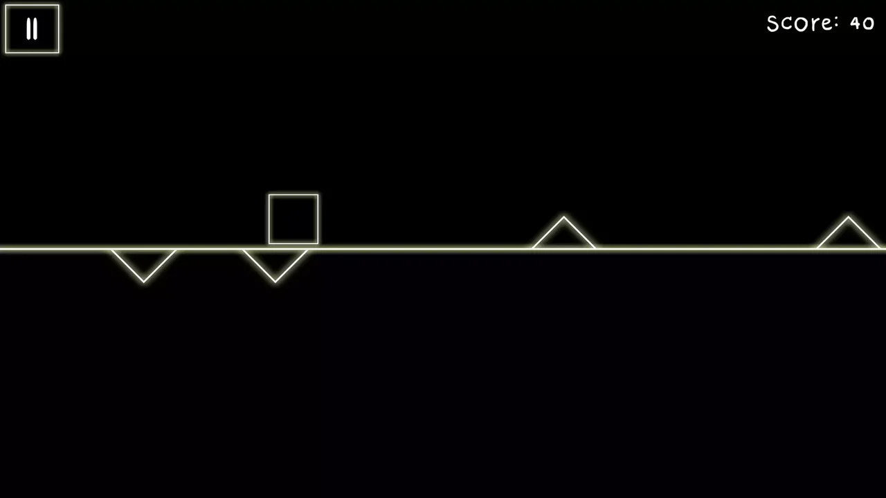 Infinite 2d line runner - avoid triangle obstacles