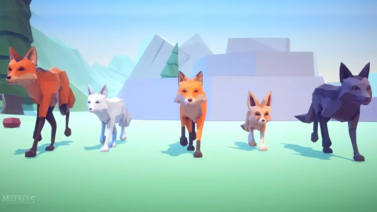 Poly Art: Fox