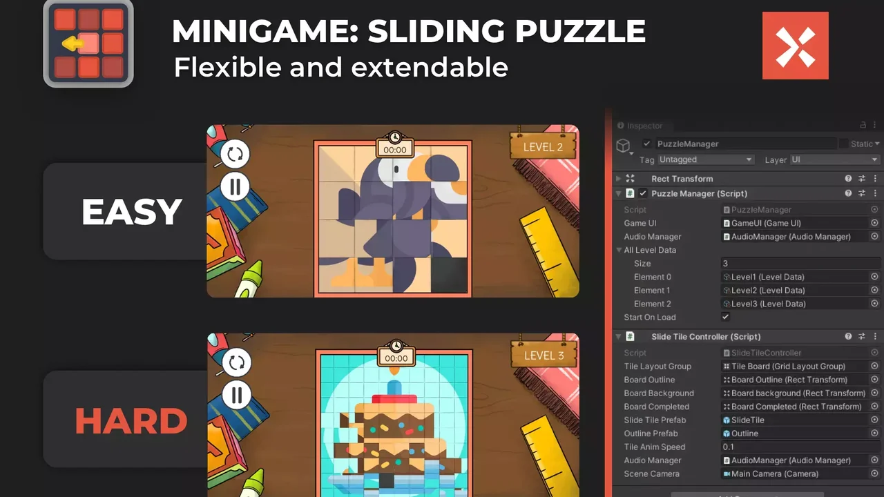 Sliding Puzzle Game Template