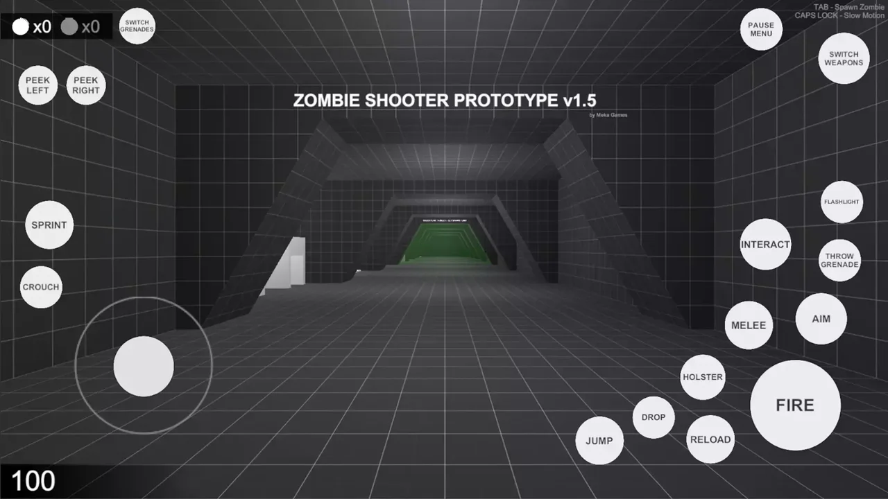 Zombie Shooter Prototype for Playmaker