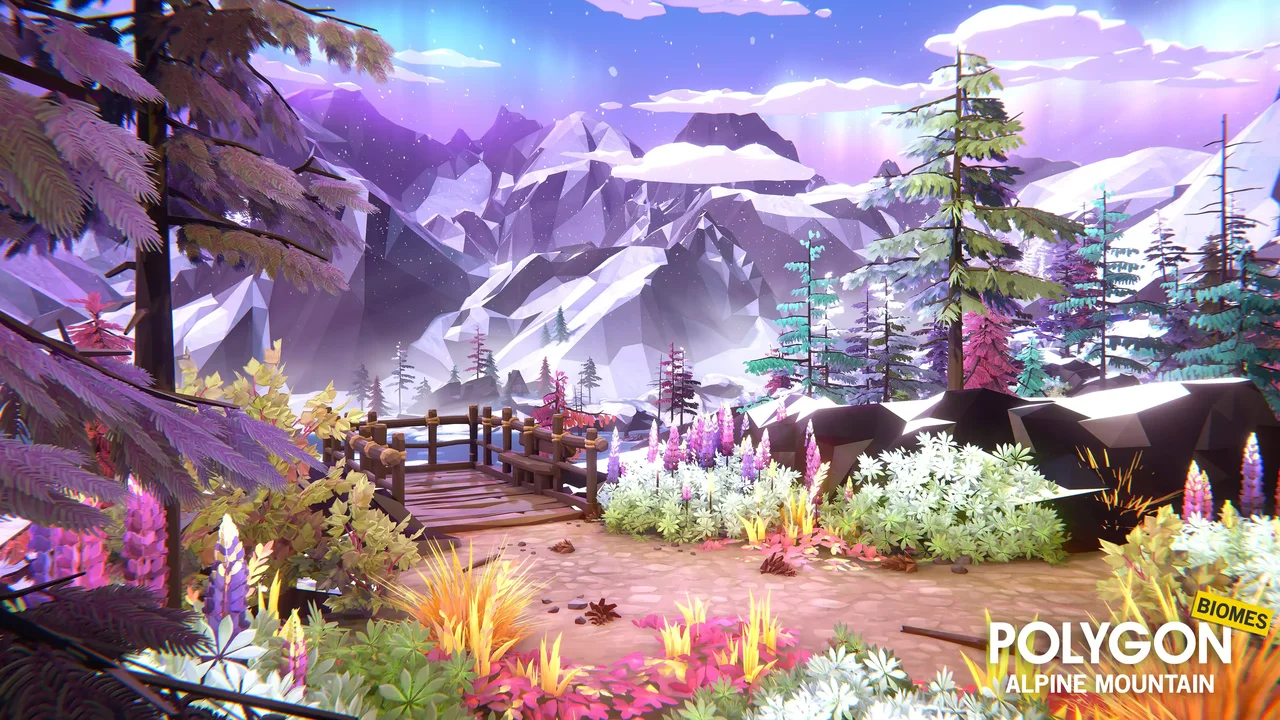 POLYGON - Alpine Mountain - Nature Biomes (URP)