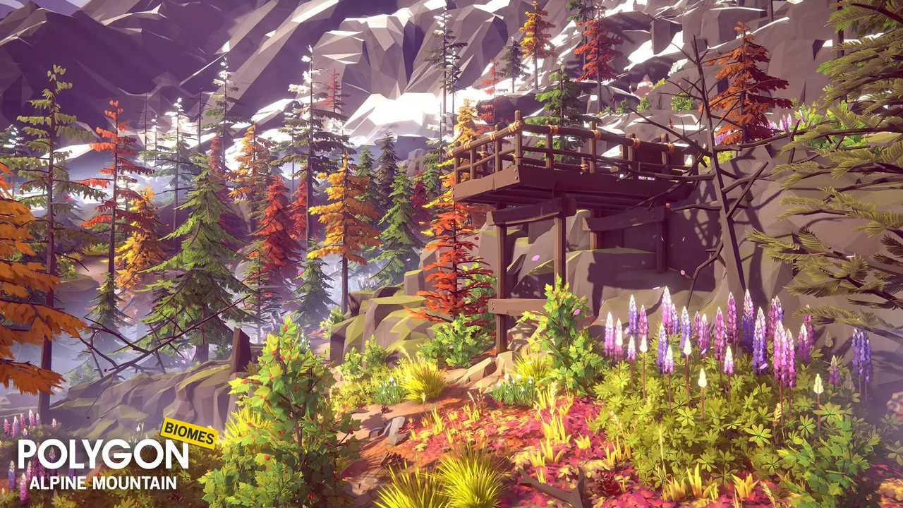 POLYGON - Alpine Mountain - Nature Biomes (URP)