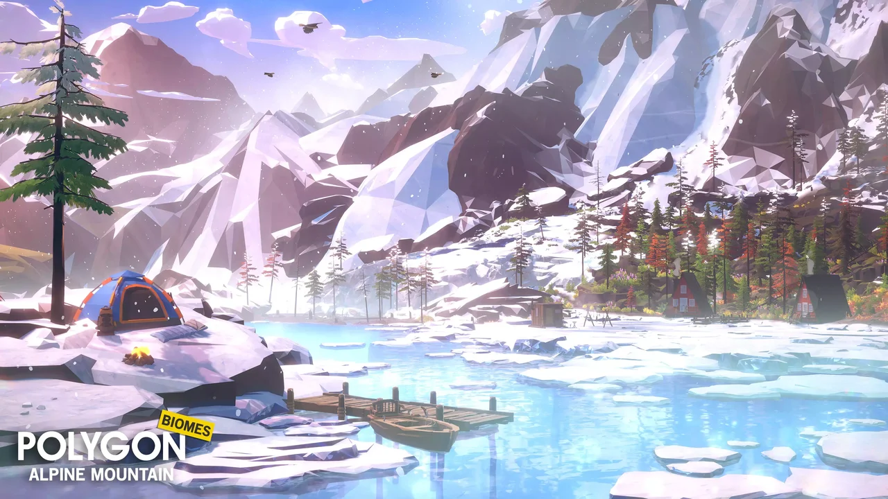 POLYGON - Alpine Mountain - Nature Biomes (URP)