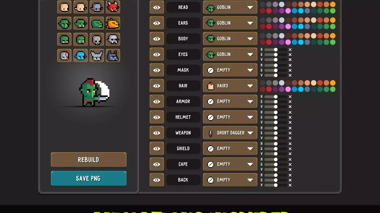 Pixel Heroes: Fantasy Editor