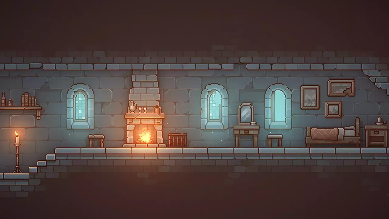 Pixel Art Platformer - Dungeon