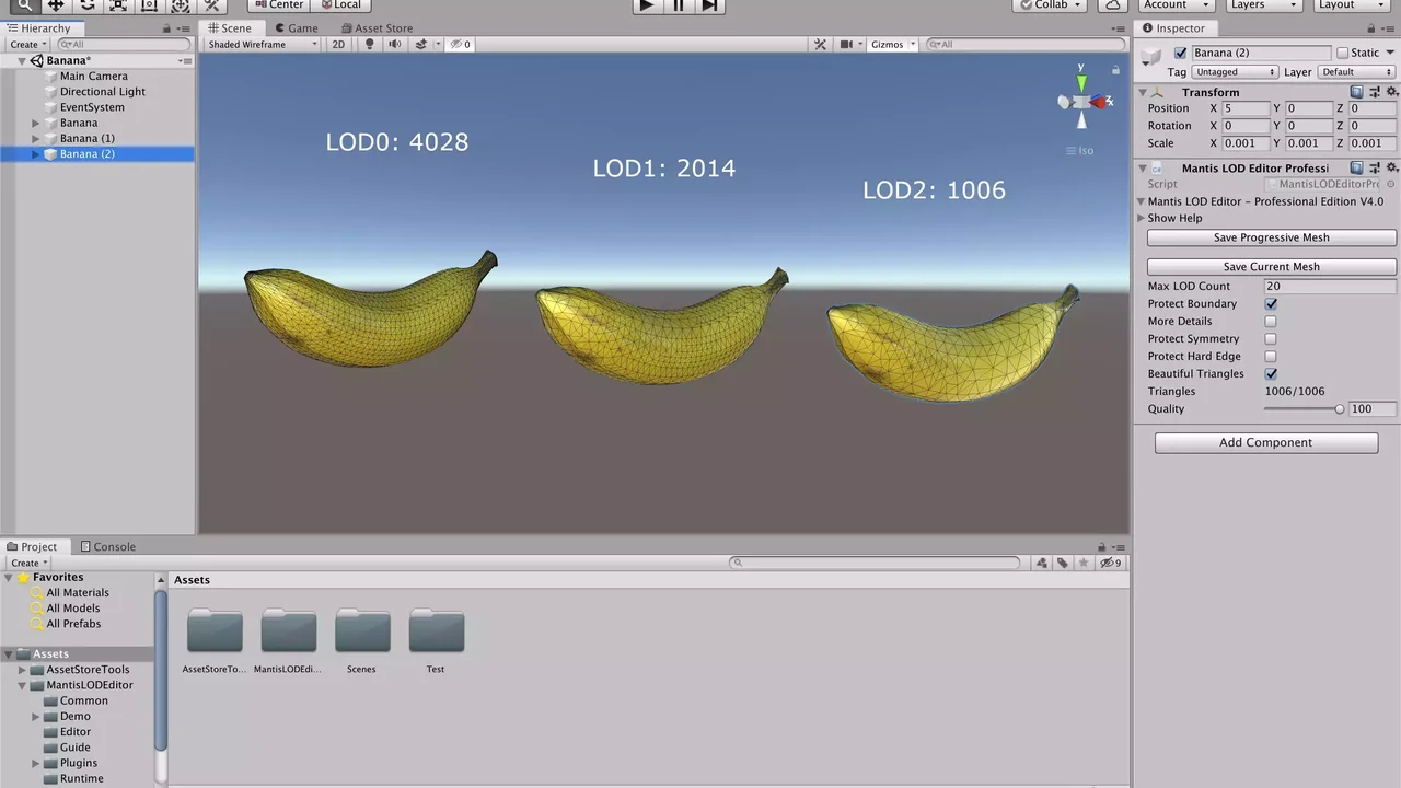 Mantis LOD Editor - Professional Edition