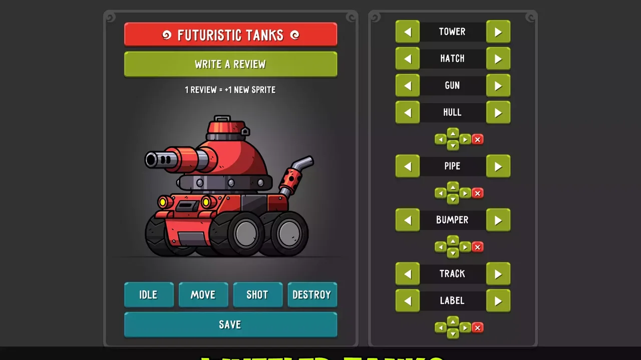 Futuristic Tanks Builder & Animation