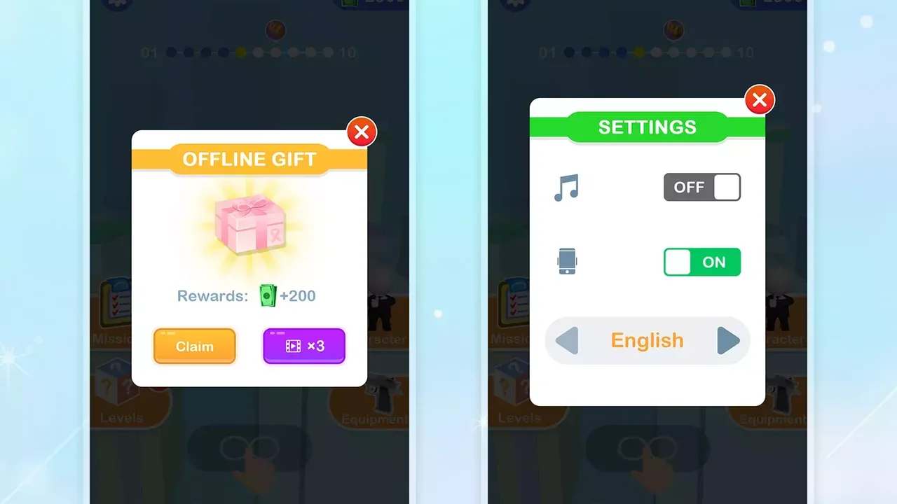Casual Puzzle Game UI Pack