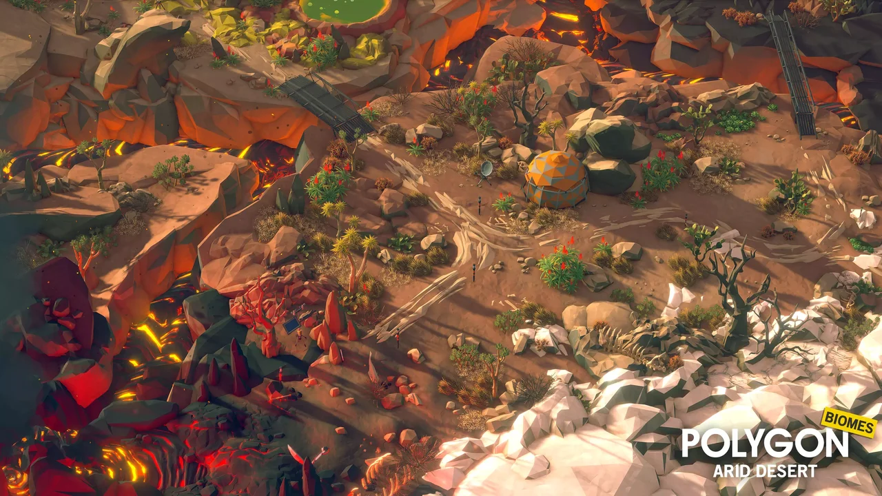 POLYGON - Arid Desert - Nature Biomes - Low Poly 3D Art by Synty