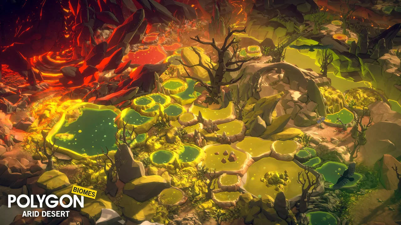 POLYGON - Arid Desert - Nature Biomes - Low Poly 3D Art by Synty