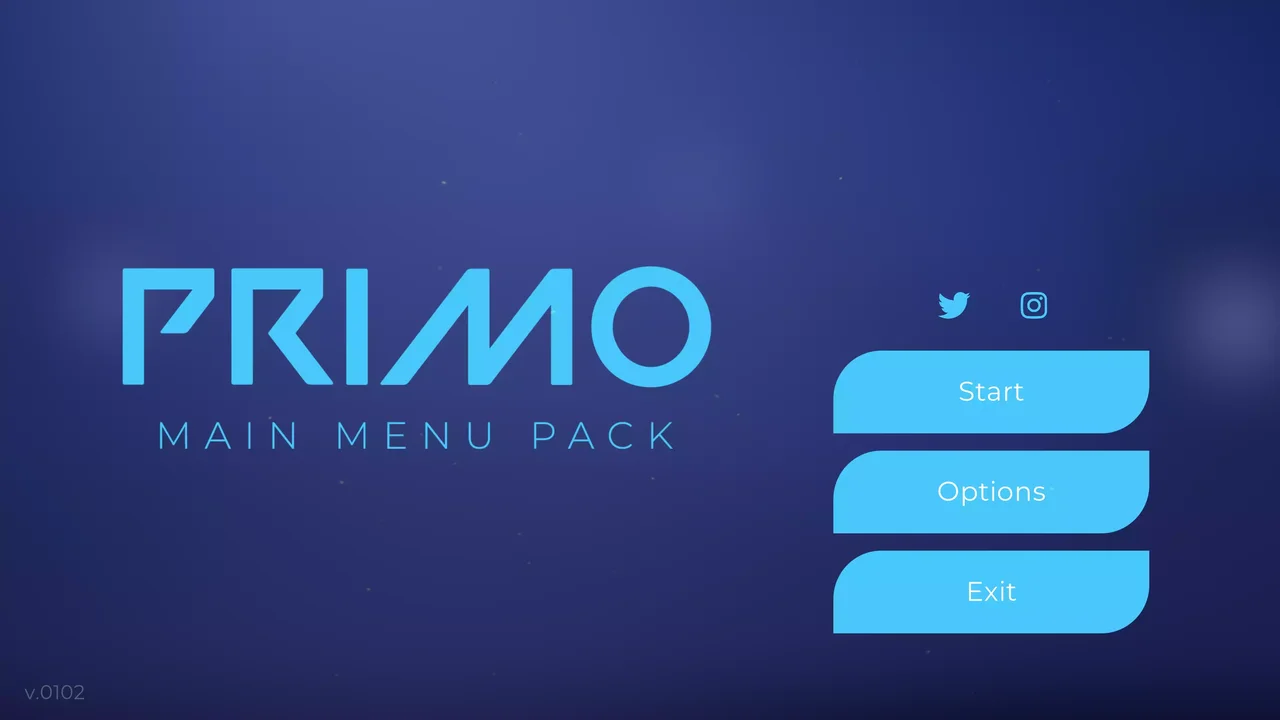 Primo - Minimalist Main Menu Pack