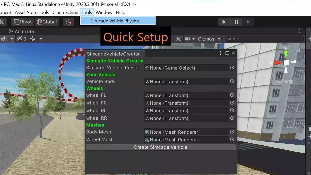 Sim-Cade Vehicle Physics