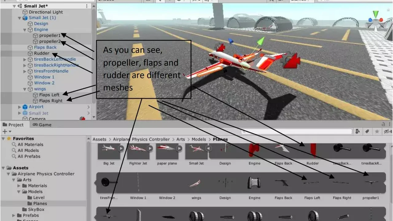 Airplane Physics Controller