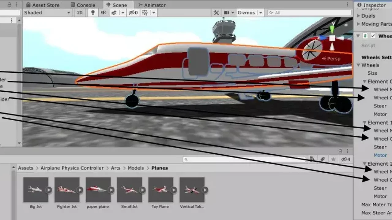 Airplane Physics Controller